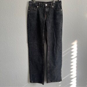 H&M Charcoal Gray Jeans with Orange Stitching
